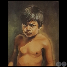 RETRATO DE UN NIÑO INDÍGENA - Obra de JUAN JOSÉ SCHMEDA   